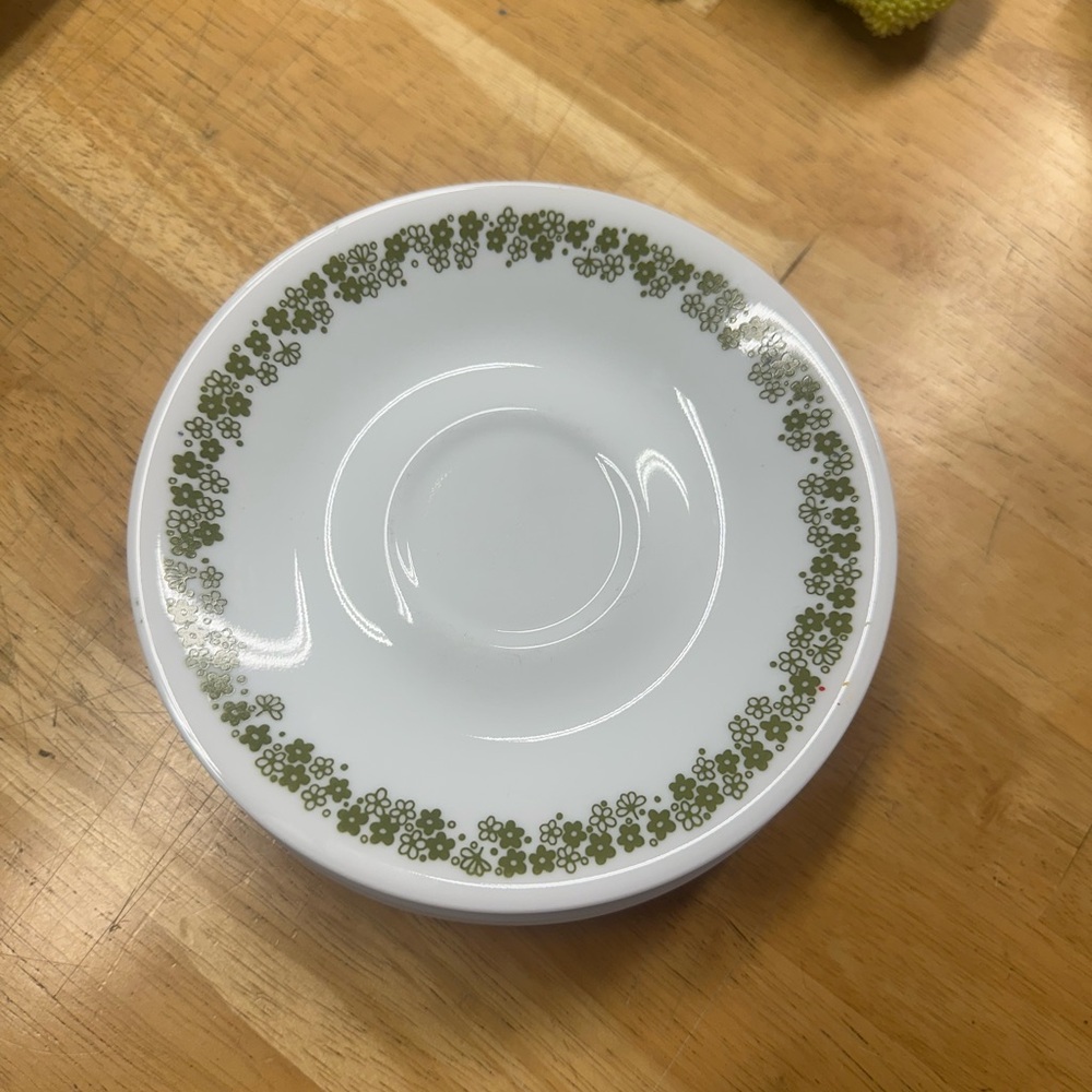Vintage Pyrex Crazy Daisy Saucers Set of 12